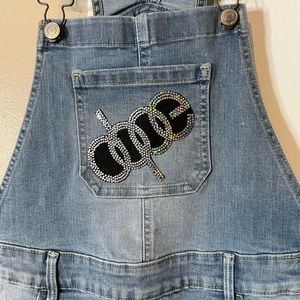 Girl Denim jeans overall dress size 16